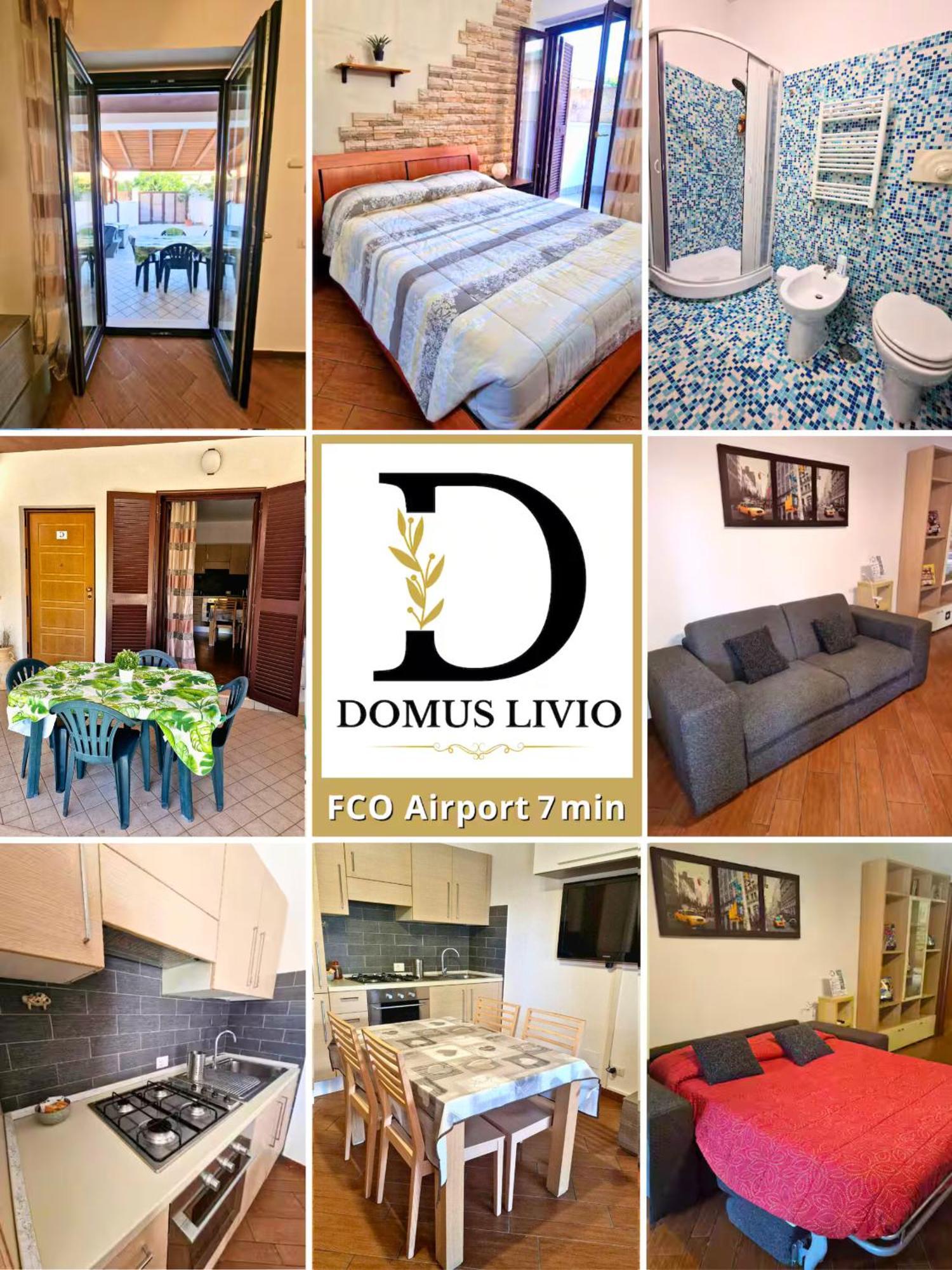 Domus Livio, 7 Min Fco Airport, Free Wifi, Garden Apartment, 2 Tv Hd Fiumicino Zewnętrze zdjęcie